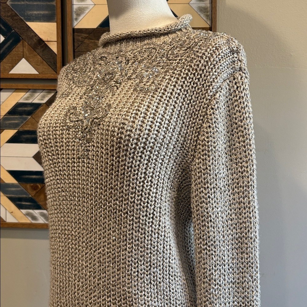 Ralph Lauren Collection Embellished Silk Rollneck Sweater size Small - Picture 6 of 16